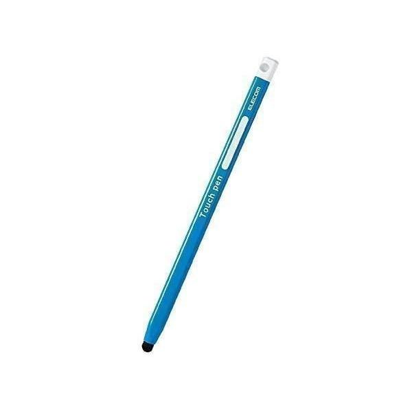 エレコム タッチペン 鉛筆型 三角 細軸 超感度タイプ (スマホ タブレット用) ブルー P-TPE...