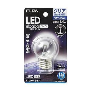 エルパ LED電球G40形 LED電球 照明 E26 1.4W 昼白色 屋内用 LDG1CN-G-G255