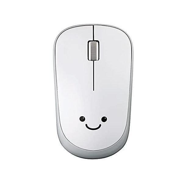 エレコム マウス ワイヤレス (レシーバー付属) Mサイズ 3ボタン IRセンサー 省電力 ホワイト...