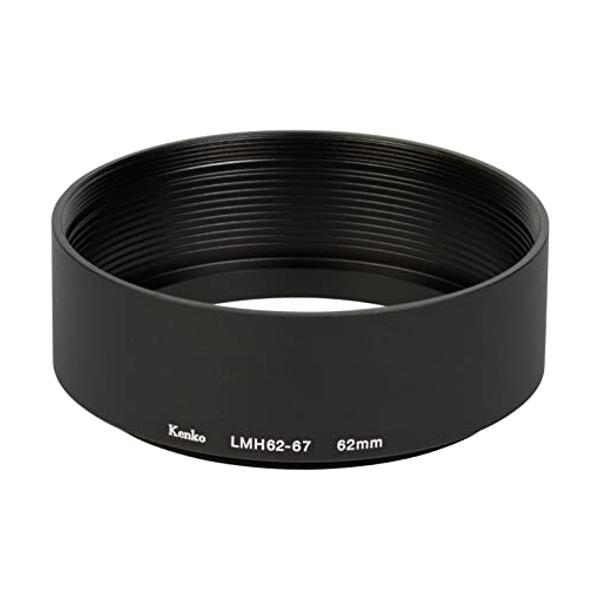ケンコー レンズフード レンズメタルフード LMH62-67 BK 62mm アルミ製 連結可能 7...