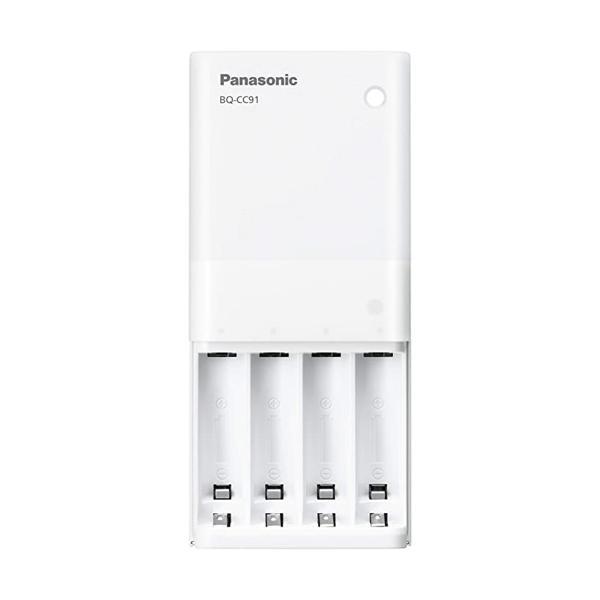 パナソニック 単3形・単4形 USB入出力充電器 BQ-CC91 ホワイト