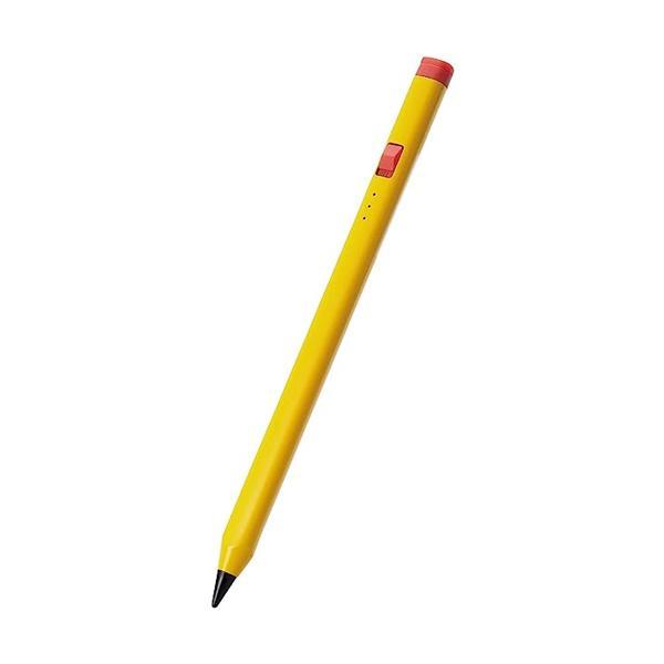 エレコム タッチペン iPad専用 鉛筆型 三角軸 パームリジェクション対応 USB-C充電 イエロ...