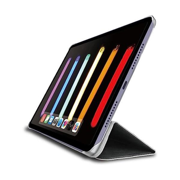 エレコム iPad mini6 第6世代 (2021年) ケース 超薄型 軽量 三つ折りスタンド ソ...