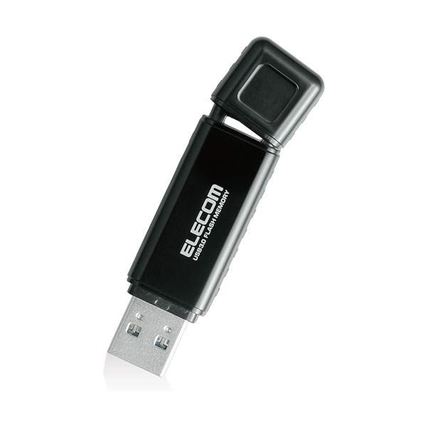 エレコム USBメモリ 128GB USB3.0 WindowsMac対応 キャップ紛失防止 1 ブ...