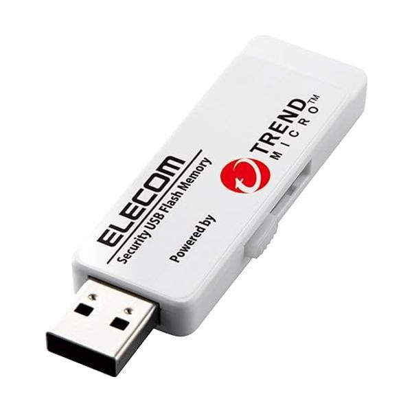 エレコム USBメモリ 8GB USB3.0 トレンドマイクロ ウィルスチェック機能搭載 1年ライセ...