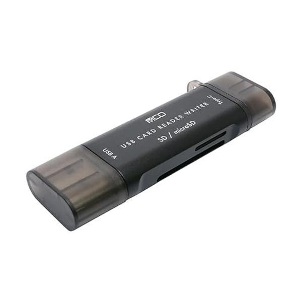 ミヨシ SDカードリーダ・ライタ USB3.2Gen1対応 USB Type-C・USB-A両対応 ...