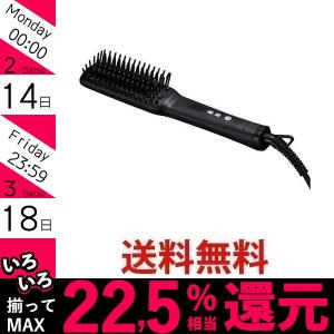 SALONIA サロニア SL-012BKS ストレートヒートブラシ スリム ブラック 海外対応 MAX210℃
