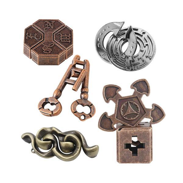 知恵の輪 大人 パズル 5個セット 高難易度 メタルパズル 大人も子供も楽しめる 知育玩具 謎解き ...