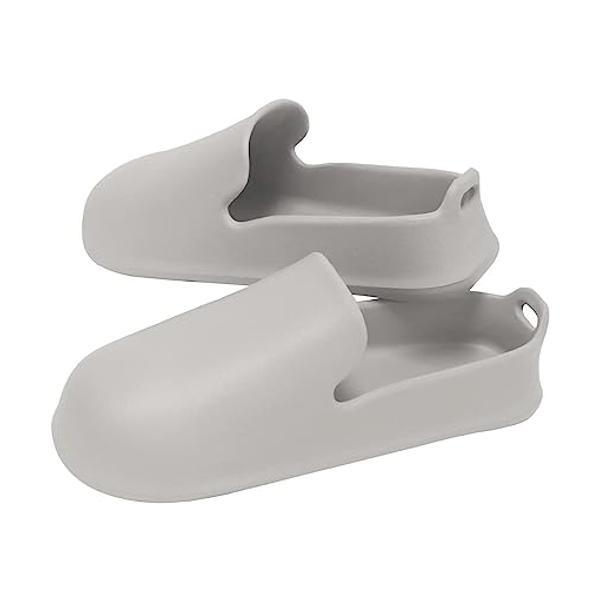 マーナ W608GY お風呂のスリッパ フック穴付き グレーバスブーツ 浴室掃除 すべらない バスシ...