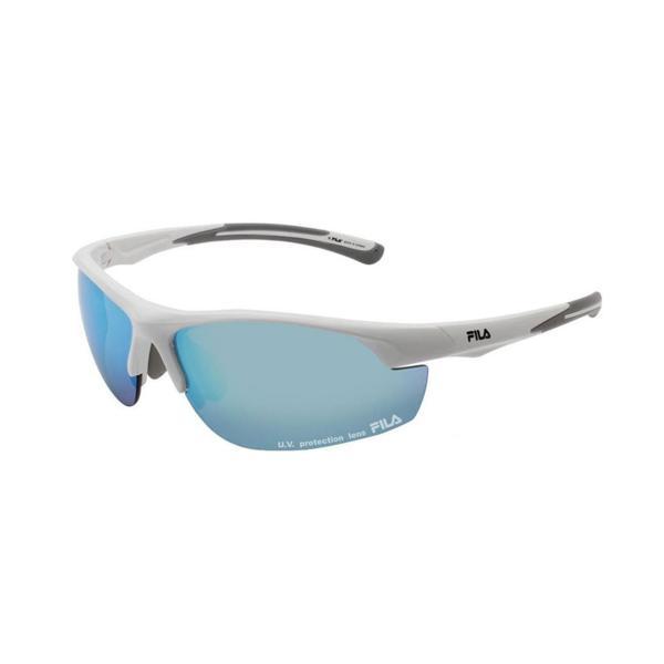 フィラ SF4004J 80 スポーツサングラス ミラータイプ シャイニーホワイト FILA