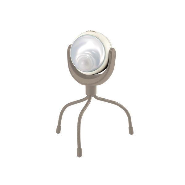 ムサシ WSL-003MB ここにもそこにもまんまるセンサーライト モカベージュ RITEX