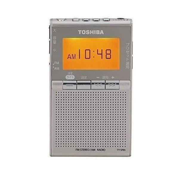 TOSHIBA ワイドFM/AMポケットラジオ TY-SPR6(N) 送料無料
