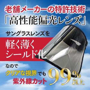 偏光バイザー UVカット 99.9% 紫外線 ...の詳細画像2