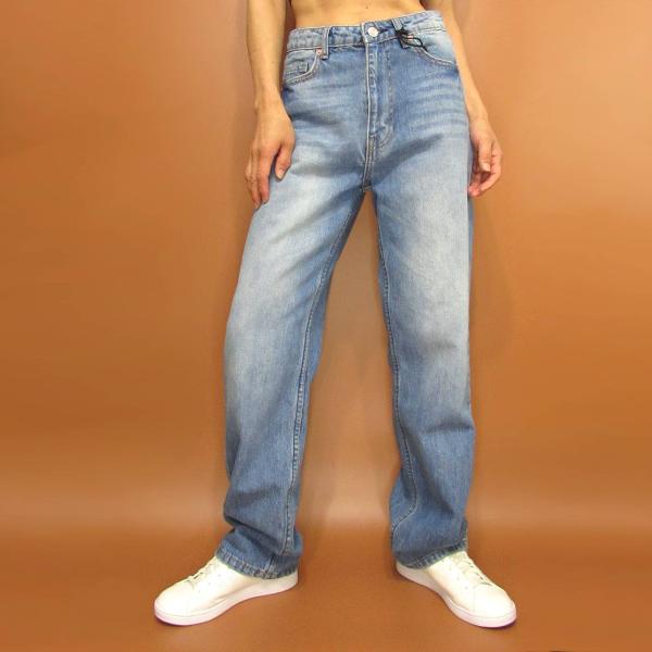 Denim080 ハイライズ　ルーズフィット　ストレートライン　バギーデニム