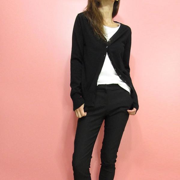 Knit219 ベーシック　Vネック　カーディガン