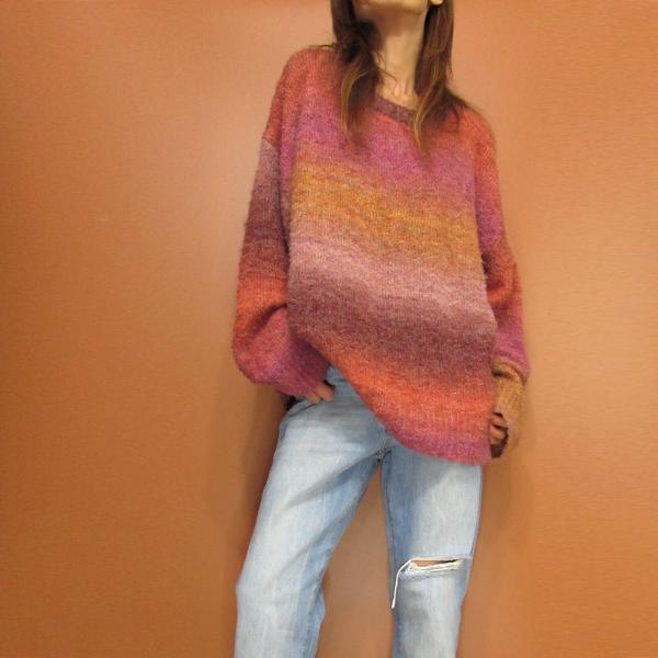 Knit253 オーバーサイズ　グラデーション　ニット　セーター