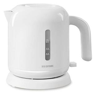 アイリスオーヤマ 電気ケトル ベーシックタイプ 800ml 沸騰後自動OFF フィルター掃除可能 蓋取り外し可能 空焚き防止 ホワイト IKEB80