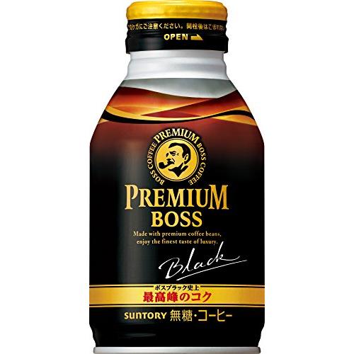 サントリー コーヒー プレミアムボス ブラック 285gボトル缶×24本