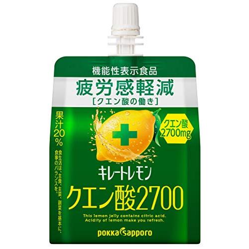 ポッカサッポロ キレートレモンクエン酸2700ゼリー 165g ×6個 機能性表示食品