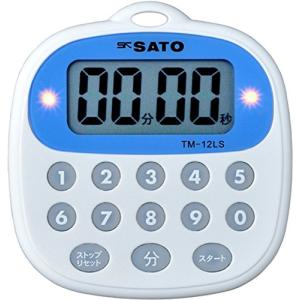 佐藤計量器SATO タイマー マグネット付 予告アラーム付 音・光でお知らせ TM-12LS 1700-42