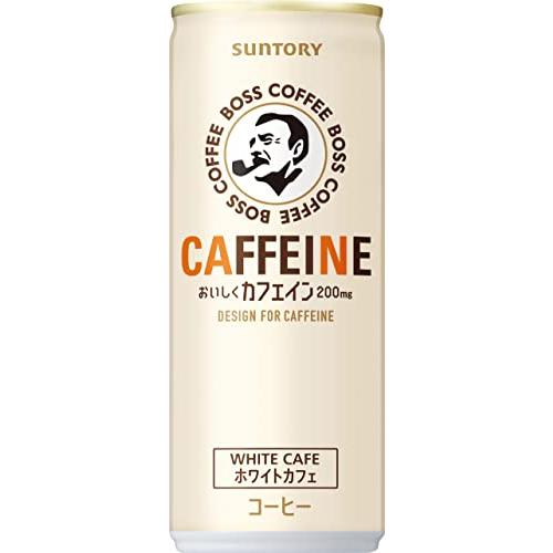 サントリー ボス カフェイン ホワイトカフェ BOSS 缶コーヒー 245g×30本
