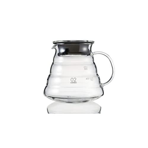 HARIO(ハリオ) V60レンジサーバー600クリア 透明ブラック 600ml 2-5杯用 コーヒ...