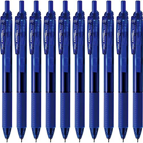 ぺんてる ゲルインキボールペン エナージェルS 0.5mm 青 10本 BLN125-C