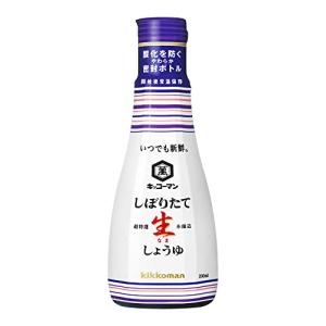 キッコーマン食品 いつでも新鮮しぼりたて生しょうゆ 調味料 醤油 200ml×6本｜lasantalease