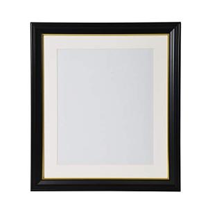 FUJICOLOR 額縁 肖像額 写真四切 ブラック 木製 ガラス 405006