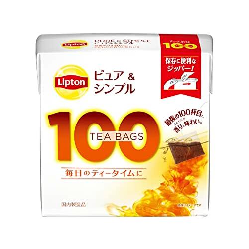 リプトン紅茶 ピュア&amp;シンプルティーバッグ 100袋×3個