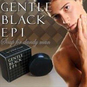 抑毛石鹸 メンズ 男 むだ毛 処理 うぶ毛 青ひげ ソープ 脱毛  石けん 髭 ジェントルブラックエピ 定形外郵便 送料無料 n201107