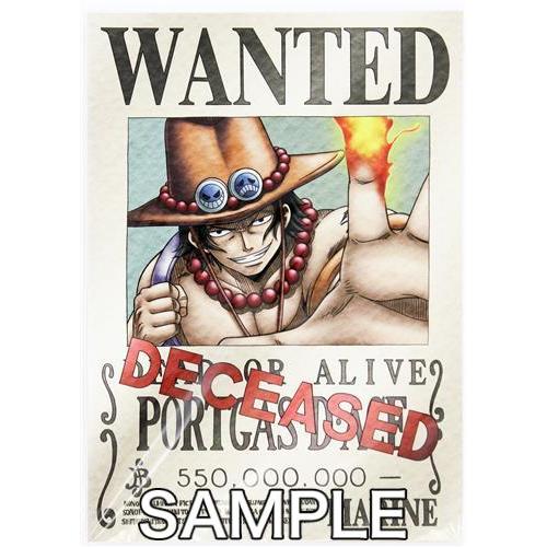 ONE PIECE 海軍発行公式手配書 ポートガス・D・エース ワンピース