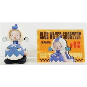 POPMART SKULLPANDA Laid Back Tomorrow シリーズ BLUE WATER SHORTCUT