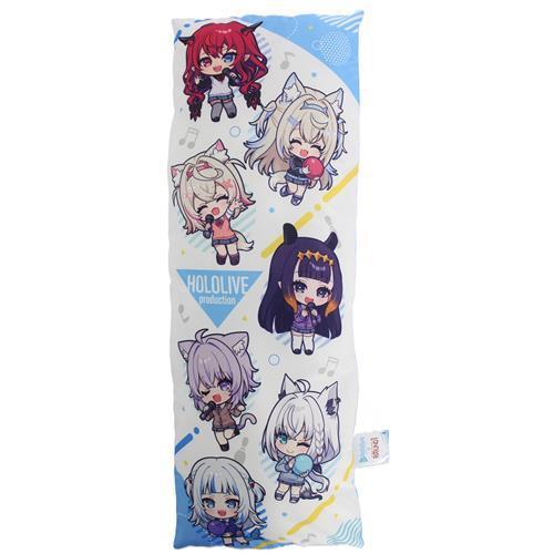 ホロライブ ラウンドワン限定 ロングクッション 集合(ミニキャラ)