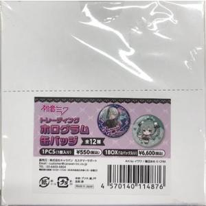 初音ミク 39Culture 2024 トレーディング 大き目メタリック缶バッジ