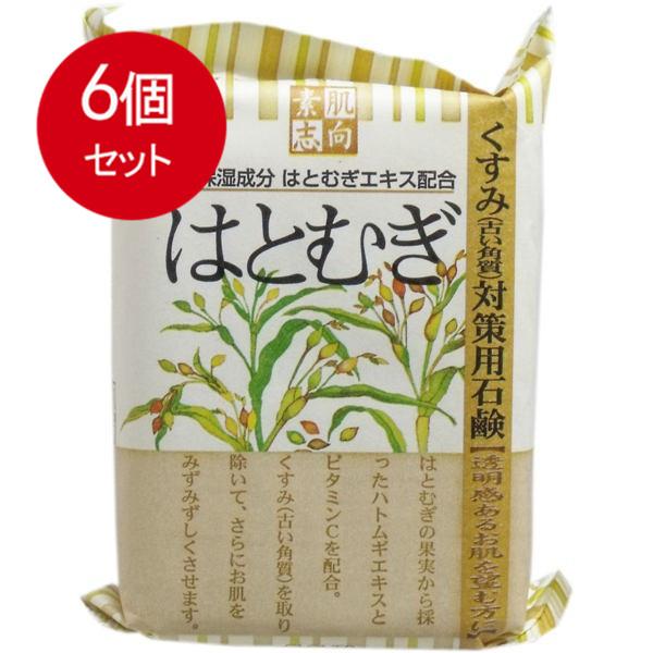 6個まとめ買い 素肌志向 はとむぎ石鹸 120g メール便送料無料 × 6個セット