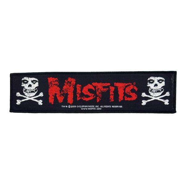 MISFITS - STRIP LOGO LONG PATCH / ミスフィッツ　バンド　パッチ　ワ...