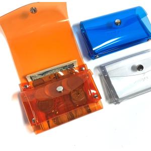全11色 ロールウォレット 三つ折り財布 お札折らない財布 ミニ財布 メンズ レディース クリア 透明 acp pst Yahoo店 送料無料 受注生産 2~4週