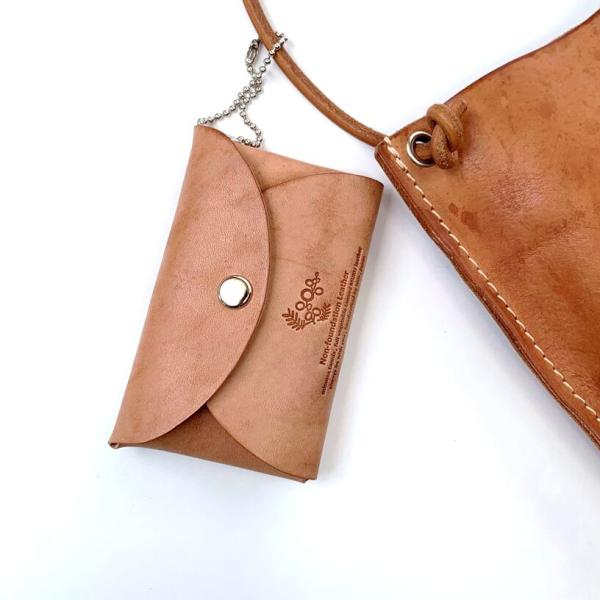 本革 レターパスケース 定期入れ ミニ財布 カードケース 学生証 メンズ レディース ヌメ革 革 レ...