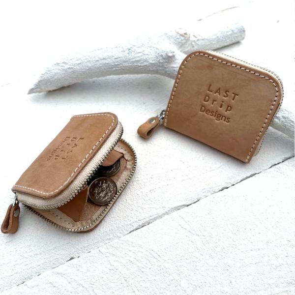 本革 ZIPミニ小銭入れ 小銭入れ 小さい コインケース メンズ レディース ヌメ革 革 レザーnf...