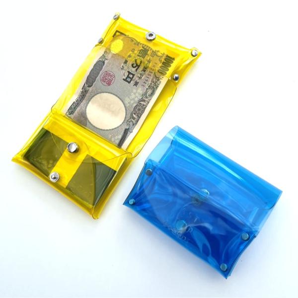 全11色 シームレス 二つ折り財布 小銭入れなし 2つ折り財布 札入れ ミニ財布 メンズ レディース...