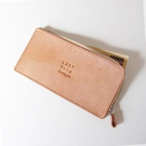 本革 L字ファスナー 長札入れ 札入れ 小銭入れなし 薄型 長財布 メンズ レディース ヌメ革 革 レザーnfl pst Yahoo店 送料無料 受注生産 2~4週