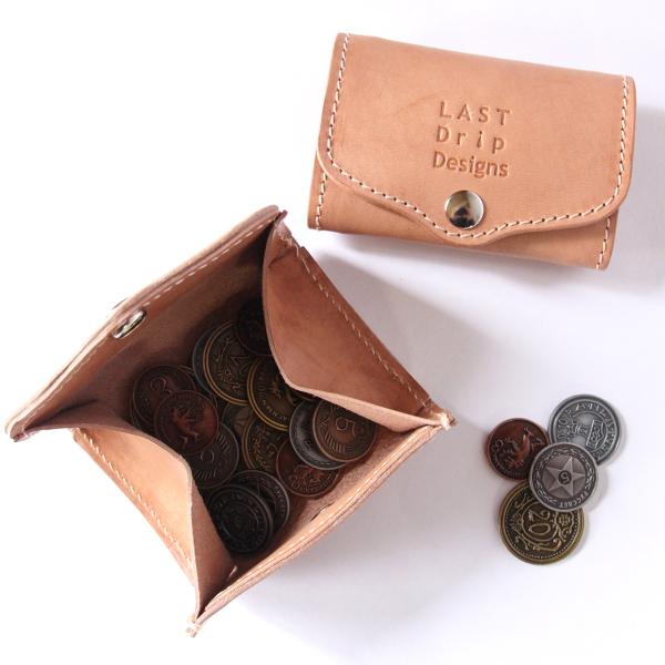 本革 ボックス小銭入れ ボックス型 カードポケット付き BOXコインケース メンズ レディース ヌメ...