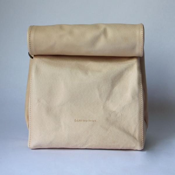 本革 ペーパーバッグ Lサイズ クラッチバッグ 紙袋バッグ バッグインバッグ メンズ レディース ヌ...