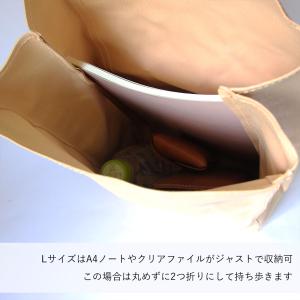 本革 ペーパーバッグ Lサイズ クラッチバッグ...の詳細画像4