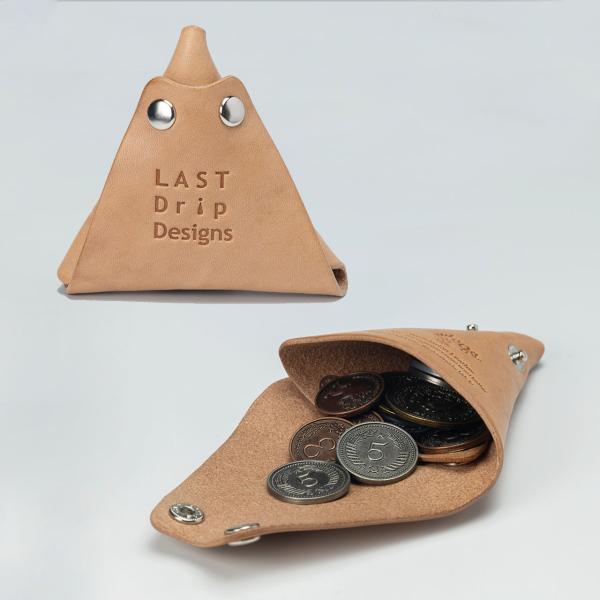 本革 三角形 小銭入れ コインケース メンズ レディース ヌメ革 革 レザーnfl pst Yaho...