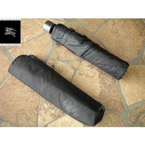 BURBERRY　バーバリー　紳士専用折り畳み傘　人気のブラック