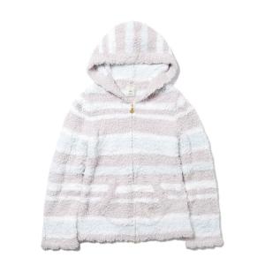 gelato pique　ジェラートピケ　ジェラートスカラップ　ボーダーパーカー　ベージュ　PWNT185124　ラッピング無料