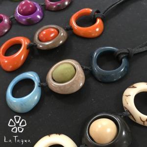 LT-1083 タグア ネックレス シンプル縦型  Tagua Necklet｜lataguab