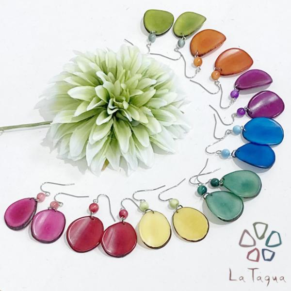 「NEW」LT-5021sp タグア ピアス／イヤリング カール、 ピアスはキャッチ付き Tagua...